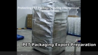 Export Packing Process Protecting Food Grade PET Packaging for Global Delivery