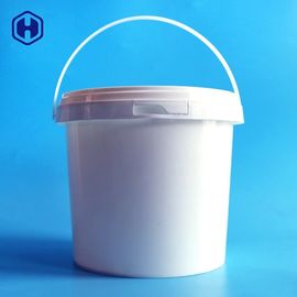 White Round Plastic Container Hygienic Reusable Environmentally Friendly