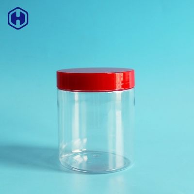 Airtight 73mm 13OZ Clear Plastic Cans With Easy Open Ends