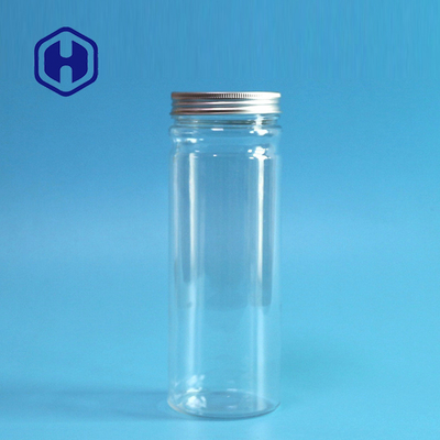 400ml 13.5oz Coffee Powder Plastic Food Mason Jar With Slim Aluminum Cover