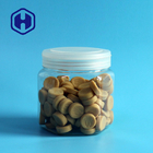 Custom Packing Empty Hexagon Plastic Candy Jars Wide Mouth 87mm Flip Top