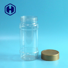 1000ml PET Jar Bottle Gold Screw Top Round Snacks Coffee Beans Transparent