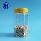 Bulk 670ml Transparent Plastic Packaging Jar Hexagon Wide Mouth PET Food Packaging