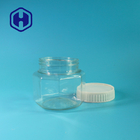 Small Hexagonal 190ml Empty Plastic Food Jars With Lids Sweets Peanuts Rice Beans Packing