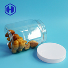 630ml Hexagonal Biscuit Plastic PET Jars Wide Mouth 87mm Diameter