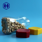 Clear 800ml Powder Beans Plastic Packaging Jar 180mm Height
