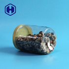 Transparent 500ml Plastic Packaging Jar Screw Lid Custom Logo