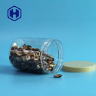 Transparent 500ml Plastic Packaging Jar Screw Lid Custom Logo