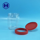 Flip Top Hexagonal Clear PET Plastic Jars For Bath Salts 660ml