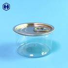Small PET Empty Clear Plastic Cans Easy Open End 90ml 40mm Height