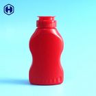 Red High Barrier Empty Plastic Bottles Silica Gel PP Flip Top 220g 210ml