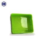 Empty Square Plastic Food Storage Containers Eco Friendly SGS FDA Certificated
