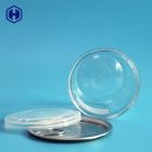 Easy Open Ends Clear Plastic Cans Stackable Airtight Plastic Round Jar