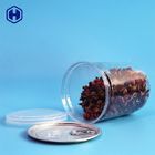 Canned Food PET Plastic Cylindrical Containers Snack Candies Packing