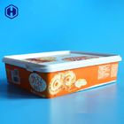 Butter Cookie Square Plastic Food Storage Containers In Mold Labeling