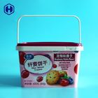 Strong Plastic PP Square Food Grade Buckets 100OZ 3000ML With Lids