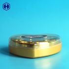 230ml Heart Shape Clear Plastic Cookie Boxes Chocolate Round Plastic Canisters