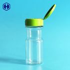 Clear Powder Spice Jar Sifter Caps Fully Air Tight Plastic Spice Bottles