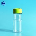 Clear Powder Spice Jar Sifter Caps Fully Air Tight Plastic Spice Bottles