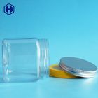 Stackable Square Wide Mouth Plastic Jars Space Saving Fully Airtight