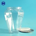 Diamond Shape Clear Plastic Cans Delicate Airtight Empty Plastic Tubs