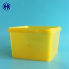 Anti Water Cookies IML Tubs BPA Free Empty Pp Packaging Box Yellow Color