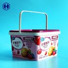 In Mold Labeling Tubs Square Plastic Box  Environmentally - Friendly
