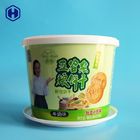 Dry Cookie IML Container Chocolate Biscuit Empty PP Tube Packaging
