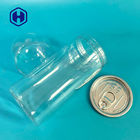 Leak Proof Clear 420ml Dome Clear Plastic Cans For Cookies