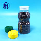 Custom Airtight Round 300ml 10oz Plastic Spice Jar Transparent