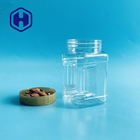 450ml 15oz Leak Proof Plastic Jar Wide Mouth Square Clear Plastic Grip Jars