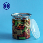 300# 330ml Clear Plastic Jar Sweets Chocolate Peanut Beans Storage With Easy Open End Lid