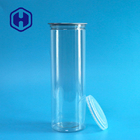 Ring Pull Empty Disposable Clear Plastic Cans With Easy Open Lid Cookie Packaging