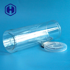 Ring Pull Empty Disposable Clear Plastic Cans With Easy Open Lid Cookie Packaging