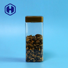Clear Empty Leak Proof Plastic Jar Biscuits Rice Packaging 555ml Food Square PET Jar