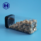 Clear Empty Leak Proof Plastic Jar Biscuits Rice Packaging 555ml Food Square PET Jar