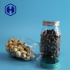 Clear Round Sweet Salt Nuts Leak Proof Plastic Jar 400ml 125mm Height