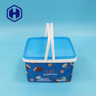 3.2L Plastic Cheese And Christmas Cracker Packaging Box With Handles Custom Label