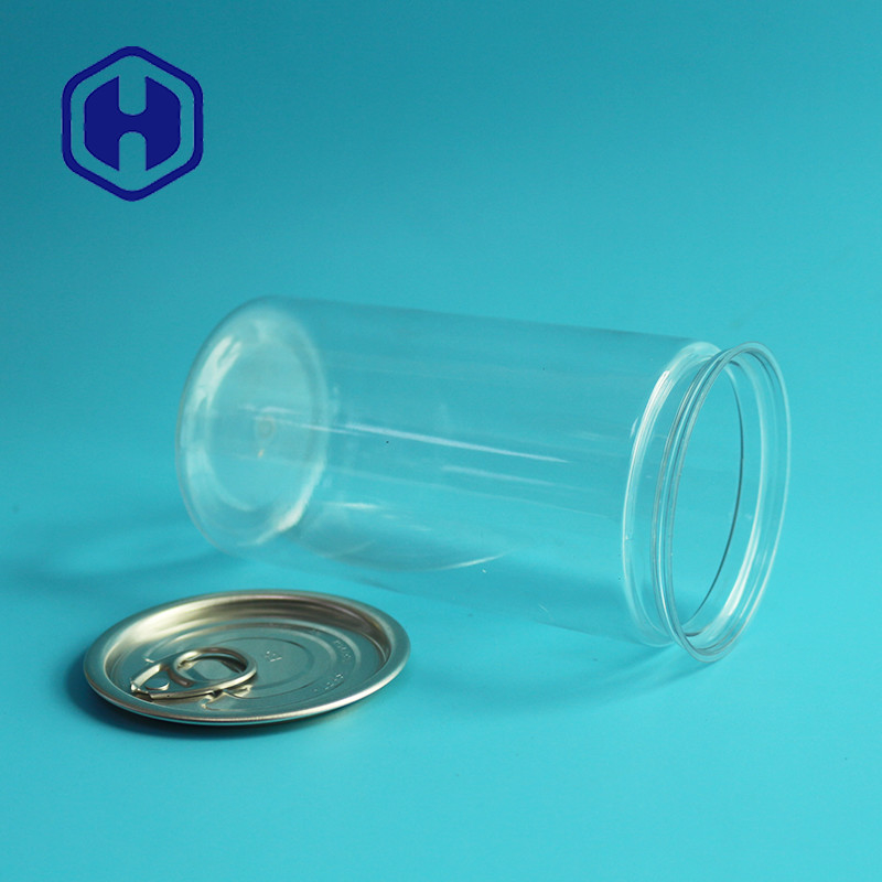 Bpa Free Empty 418ml PET Can Full Open End Slim For Food Canning