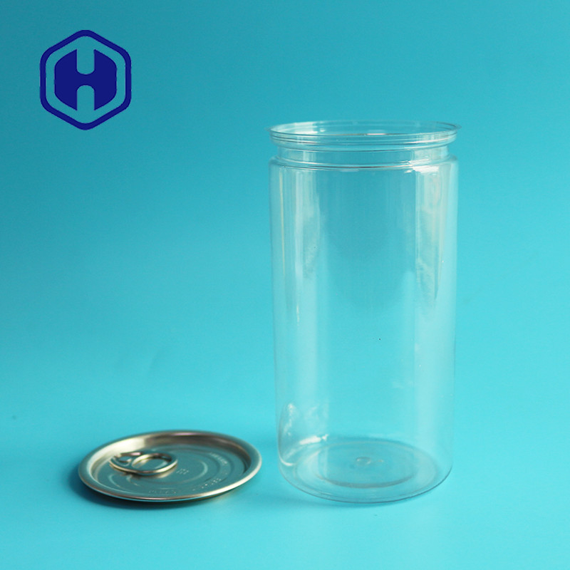 Bpa Free Empty 418ml PET Can Full Open End Slim For Food Canning