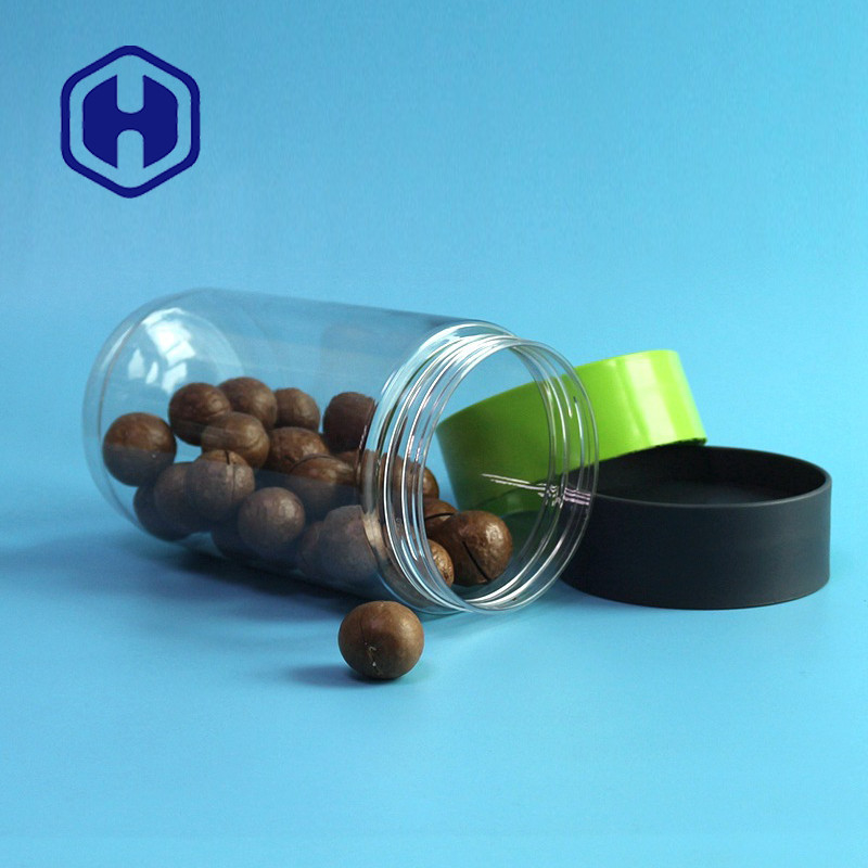 438ml 998ml Round Plastic Jars 168mm Height Customize Color