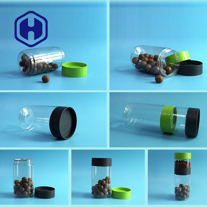 438ml 998ml Round Plastic Jars 168mm Height Customize Color