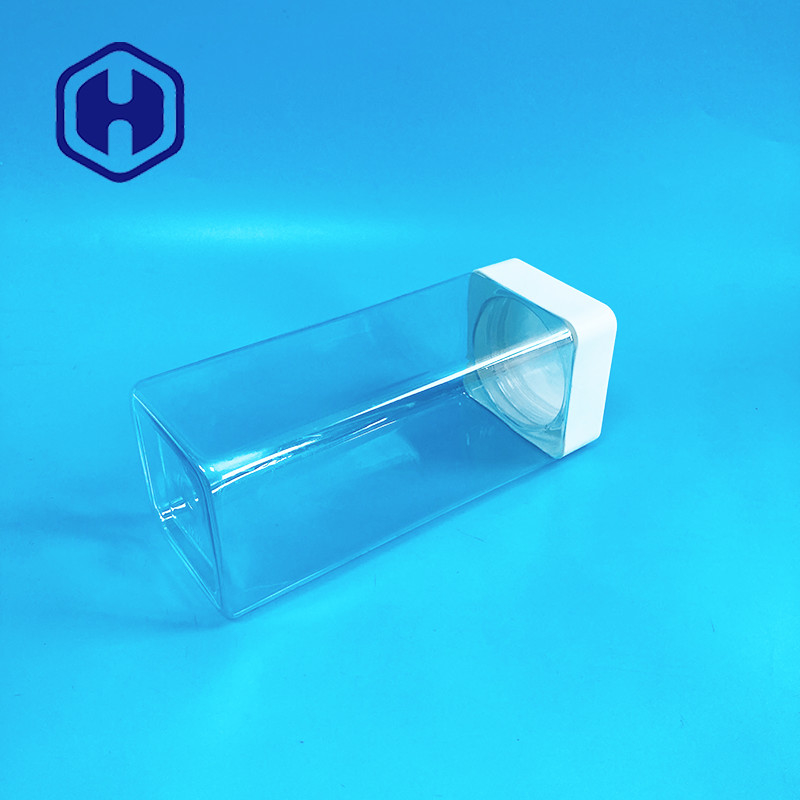1140ml Square Plastic Jars Screw Top Sweets Bars Food Grade With Liner Leak Proof