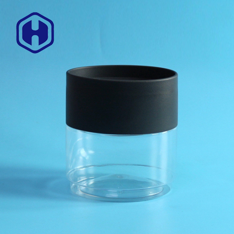 Custom Plastic Packaging Jar 13oz Flat Oval Tin Can Dry Fruit  PET Storage Container