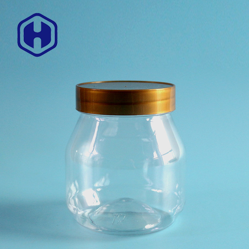 Disposable Sealable Screw Lid Plastic Packaging Jar 11oz For Children Babies Food Supplements