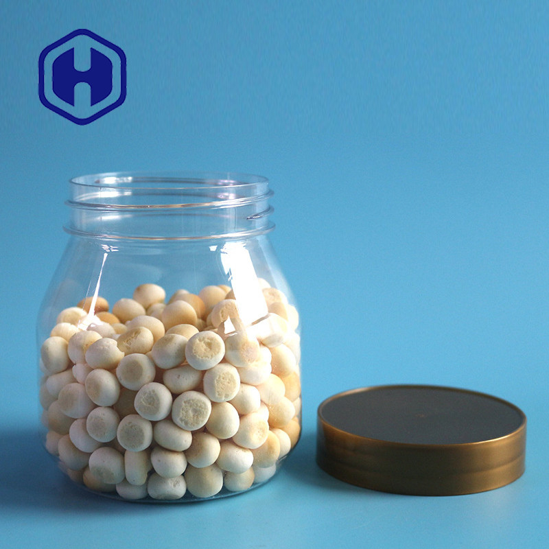 Disposable Sealable Screw Lid Plastic Packaging Jar 11oz For Children Babies Food Supplements
