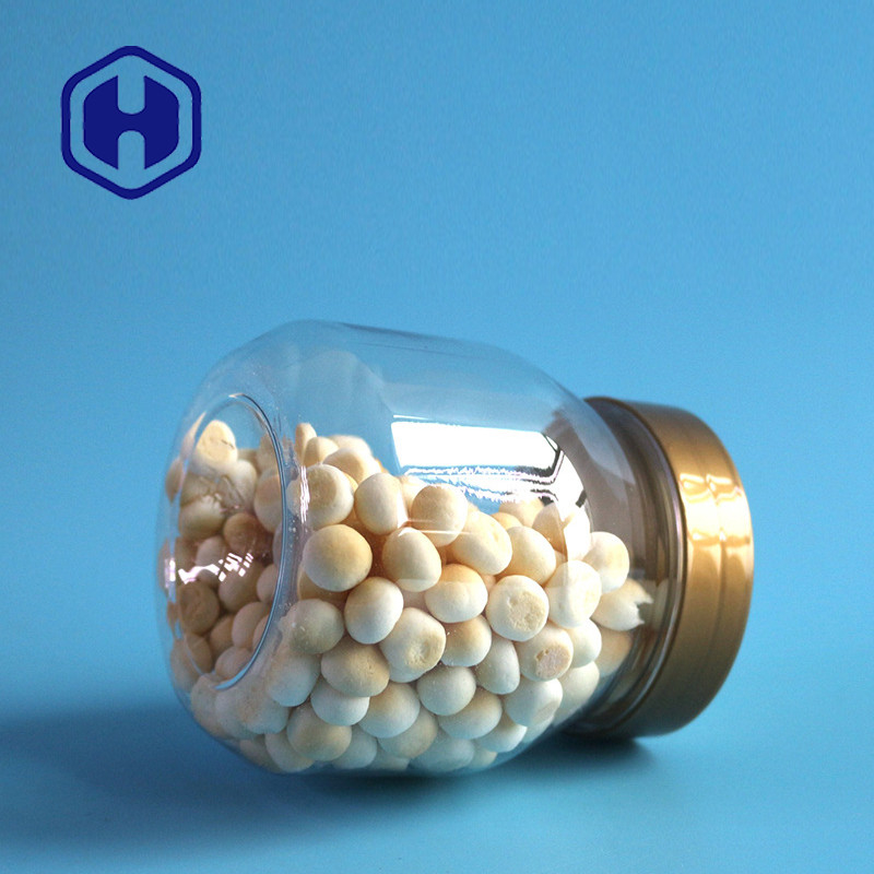Disposable Sealable Screw Lid Plastic Packaging Jar 11oz For Children Babies Food Supplements
