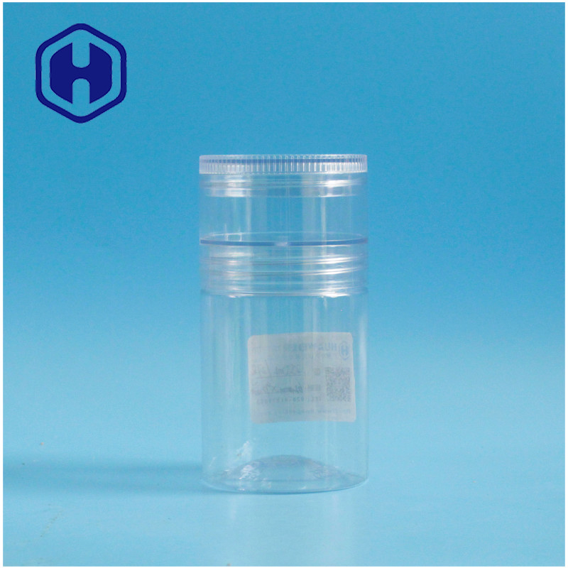 240ml PET Plastic Jar H92mm 2 Layers Screw Lid Paste Jam Bars Biscuit Empty