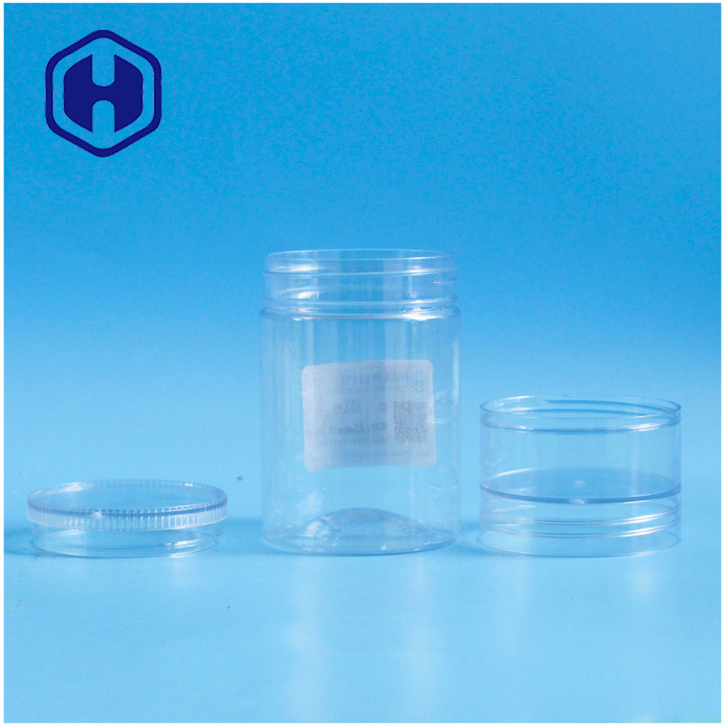 240ml PET Plastic Jar H92mm 2 Layers Screw Lid Paste Jam Bars Biscuit Empty