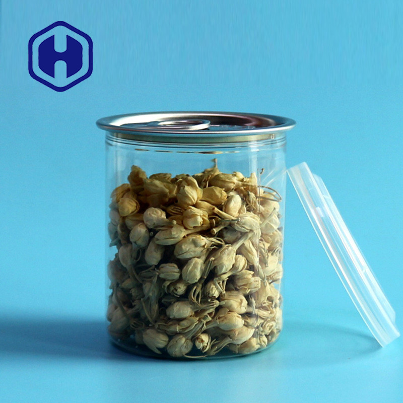 Custom PET Can With Clear Can For Sauce Spice Or Dry Food Storage
